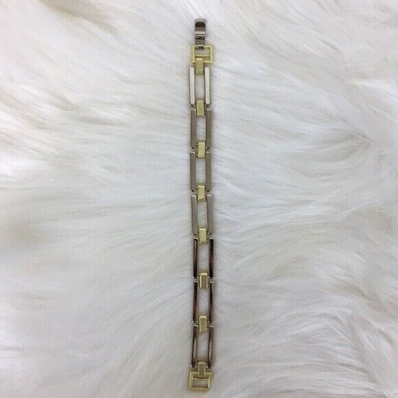 Jewelmint Bracelet Easy Elegance Two Tone Gold Silver Classic Minimalist Luxury - Picture 4 of 8